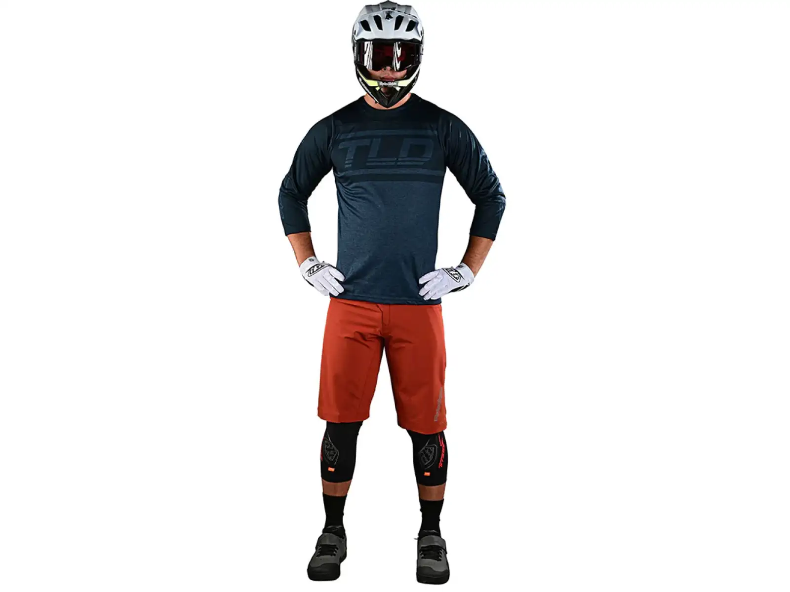 Troy Lee Designs Ruckus męska koszulka rowerowa 3/4 rękaw dark slate