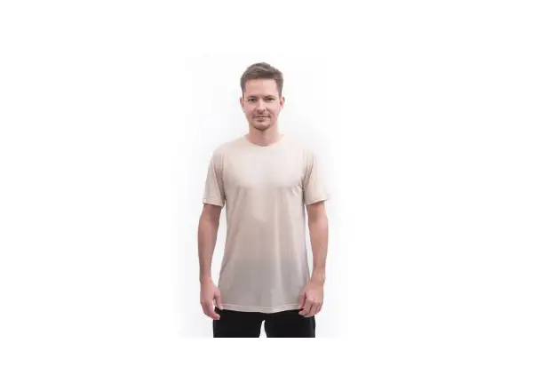 Sensor Merino Lite męska koszulka z krótkim rękawem Mottled Beige