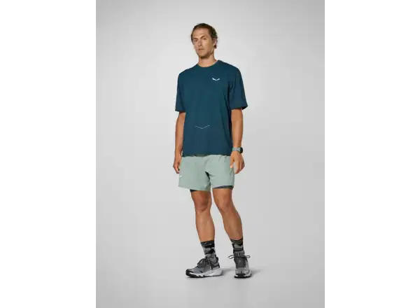 Salewa Pedroc Durastretch 2w1 męskie spodenki Willow Green