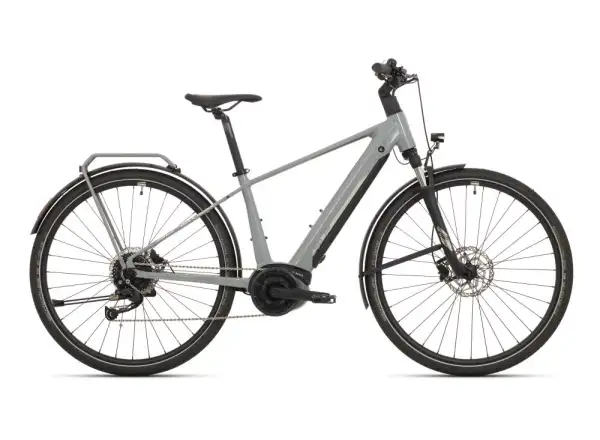 Superior eXR 6050 B Touring trekkingowy rower elektryczny Gloss Gray/Chrome Silver
