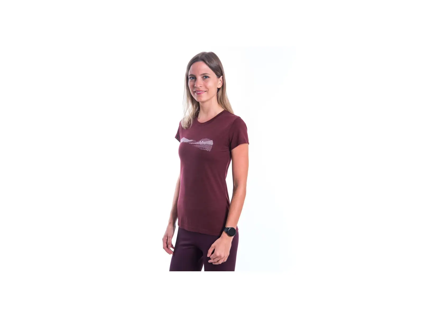 Sensor Merino Air PT Hills damska koszulka z krótkim rękawem Port Red