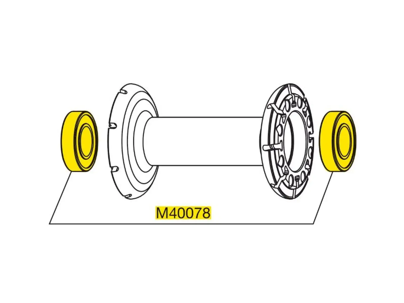 Mavic Bearing Kit do piasty przedniej (M40078)