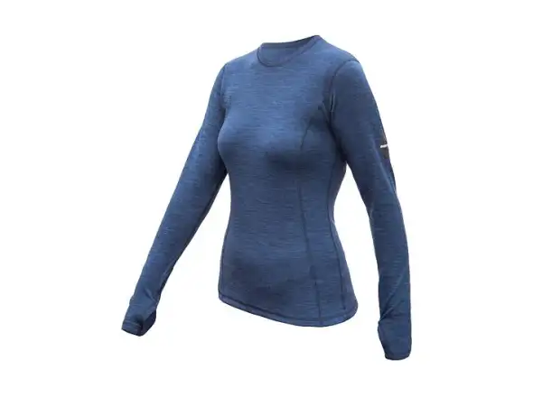 Sensor Merino Bold damska koszulka długi rękaw Cool Blue