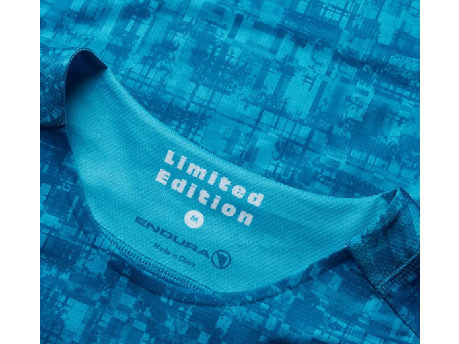 Endura LTD Grid Print męska koszulka z krótkim rękawem Atlantic