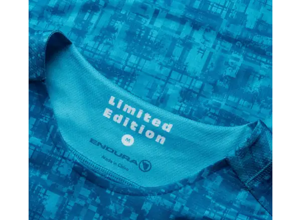 Endura LTD Grid Print męska koszulka z krótkim rękawem Atlantic