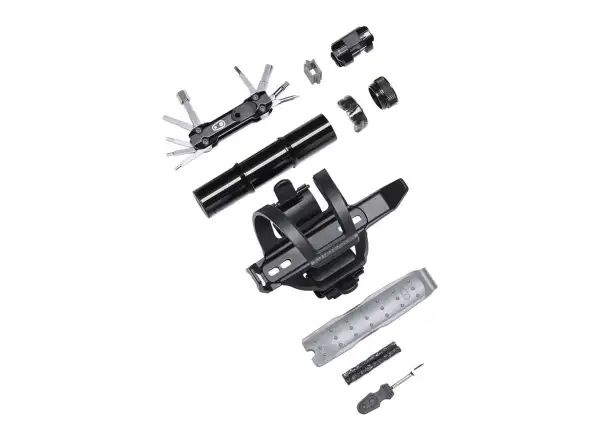 Crankbrothers S.O.S. BC18 koszyk na bidon i zestaw narzędzi black