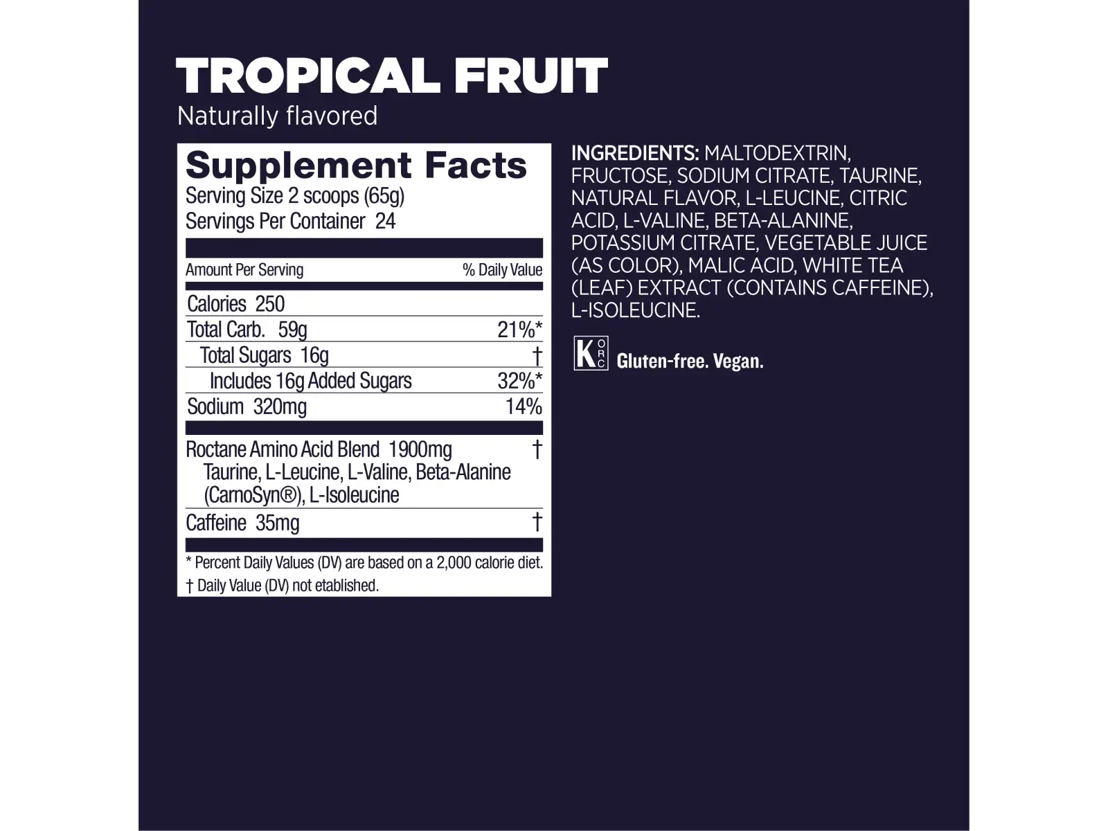 GU Roctane Energy Drink Mix 1560 g napój jonowy Tropical Fruit
