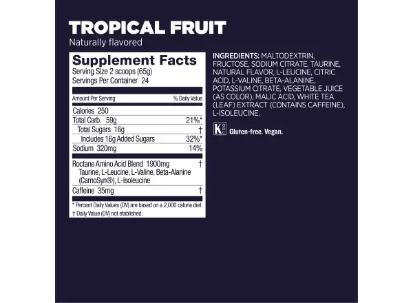 GU Roctane Energy Drink Mix 1560 g napój jonowy Tropical Fruit
