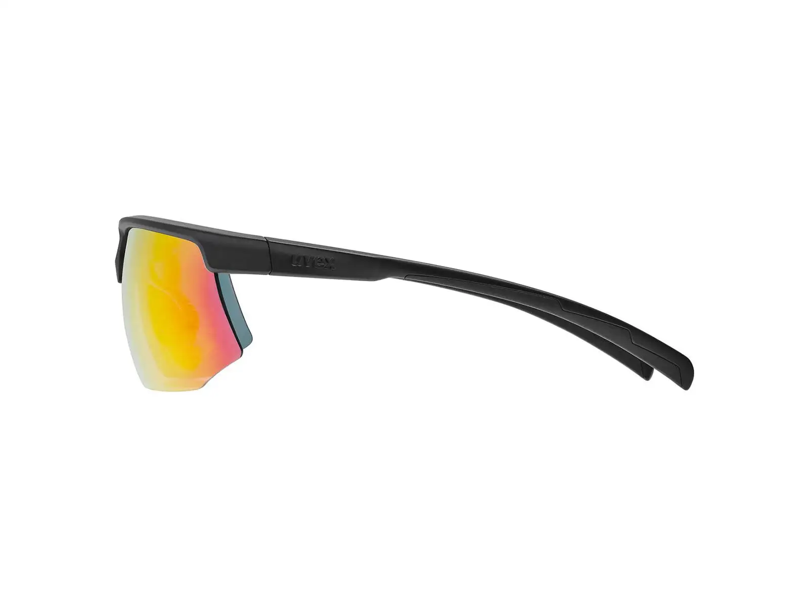 Uvex Aerios Okulary Black Matt / Mir. Red