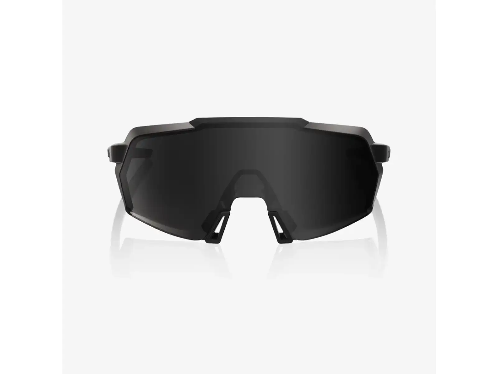 100% Korbin okulary przeciwsłoneczne Matte Black Gloss Black/Black Mirror