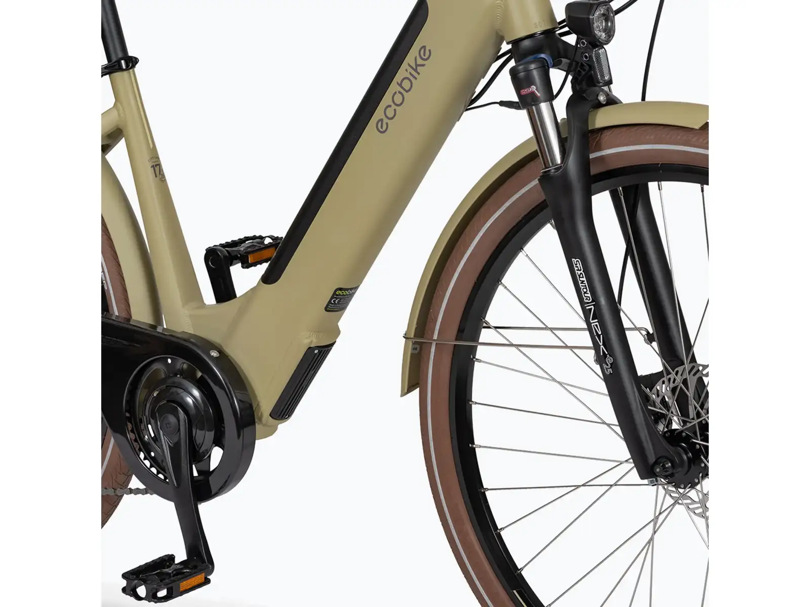 Ecobike X-City rower elektryczny miejski 468 Wh Cappuccino