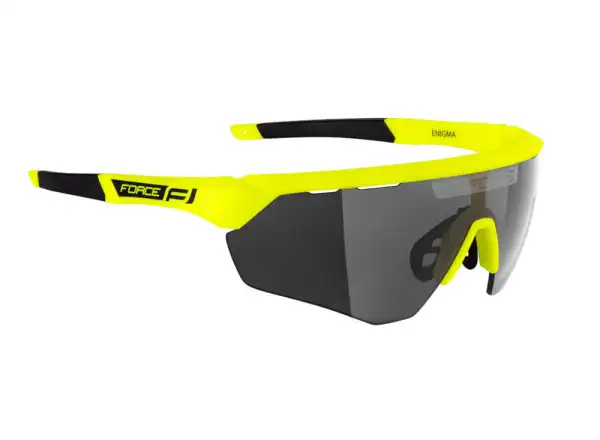 Force Enigma okulary rowerowe fluo/czarne szkła