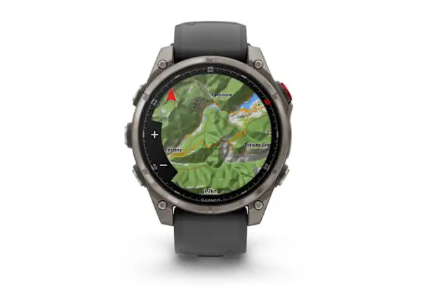 Garmin fenix 8 Pro 47 mm AMOLED Sapphire inteligentny zegarek Titanium Graphite/Black