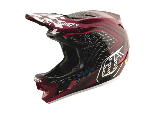 Troy Lee Dsigns x SRAM D4 Carbon kask Radioscape Black/Berry