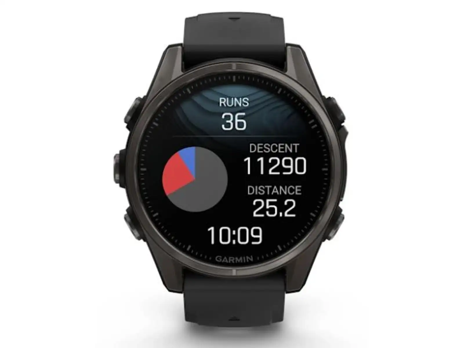 Garmin fenix 8 - 43 mm AMOLED Sapphire inteligentny zegarek Carbon titanium Black/Pebble grey