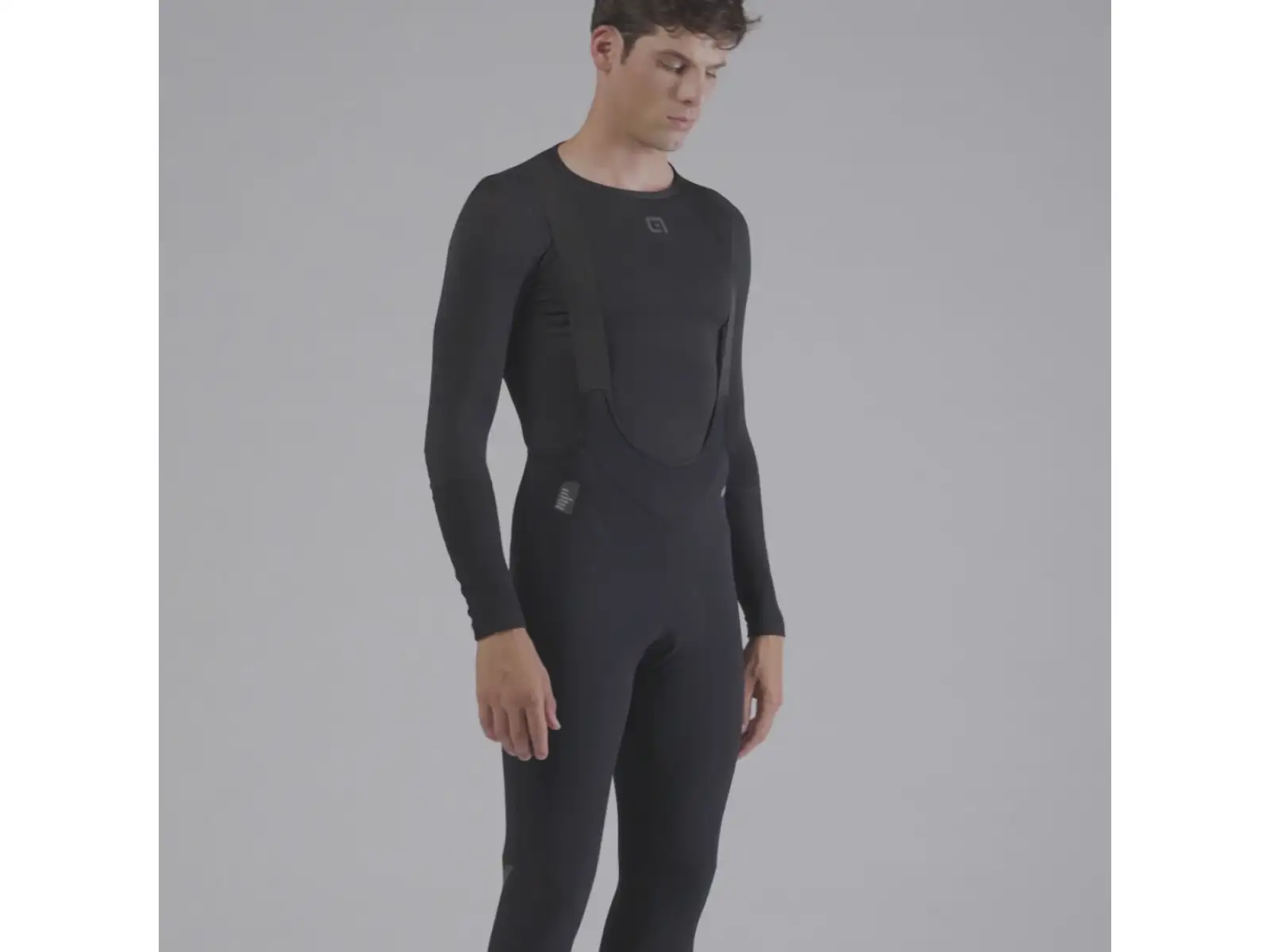 Alé R-EV1 Thermo Shield męskie zimowe spodnie rowerowe Black