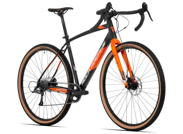 Rock Machine Gravelride 200 gravel rower Gloss Black/Brick Orange/Silver