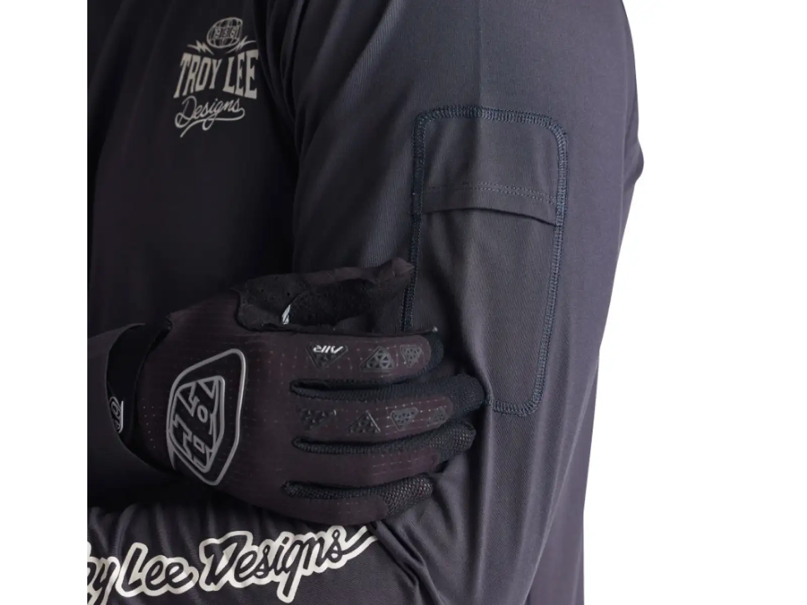 Troy Lee Designs Ruckus Ride Tee męska koszulka długi rękaw Bolts Carbon