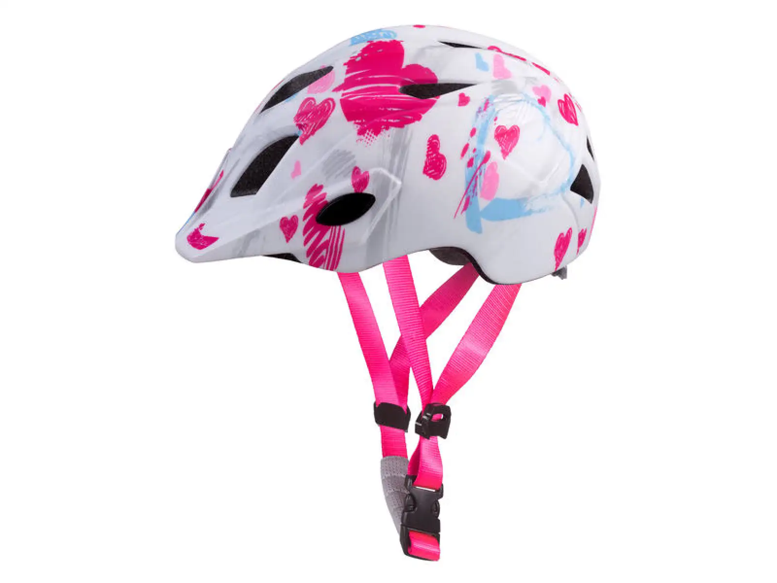 Etape Pluto Light dziecięcy kask rowerowy biała/różowa matowa