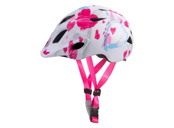 Etape Pluto Light dziecięcy kask rowerowy biała/różowa matowa