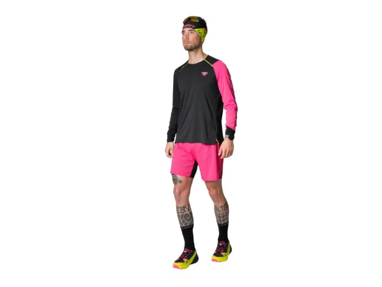 Dynafit DNA męska koszulka z długim rękawem Pink Glo