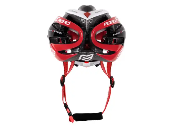 Force Road kask czarna/czerwona/biała