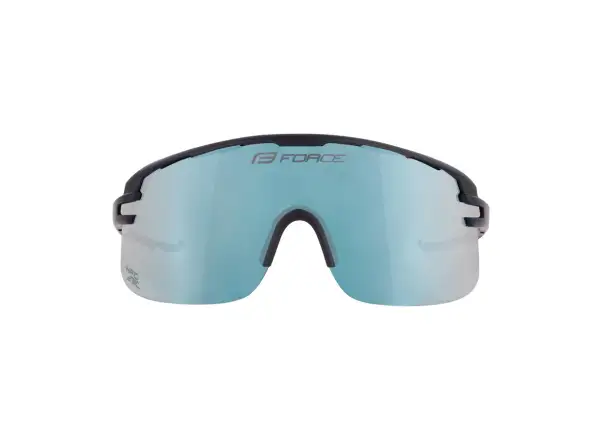 Force Epic okulary rowerowe czarne/niebieskie lustrzane szkło