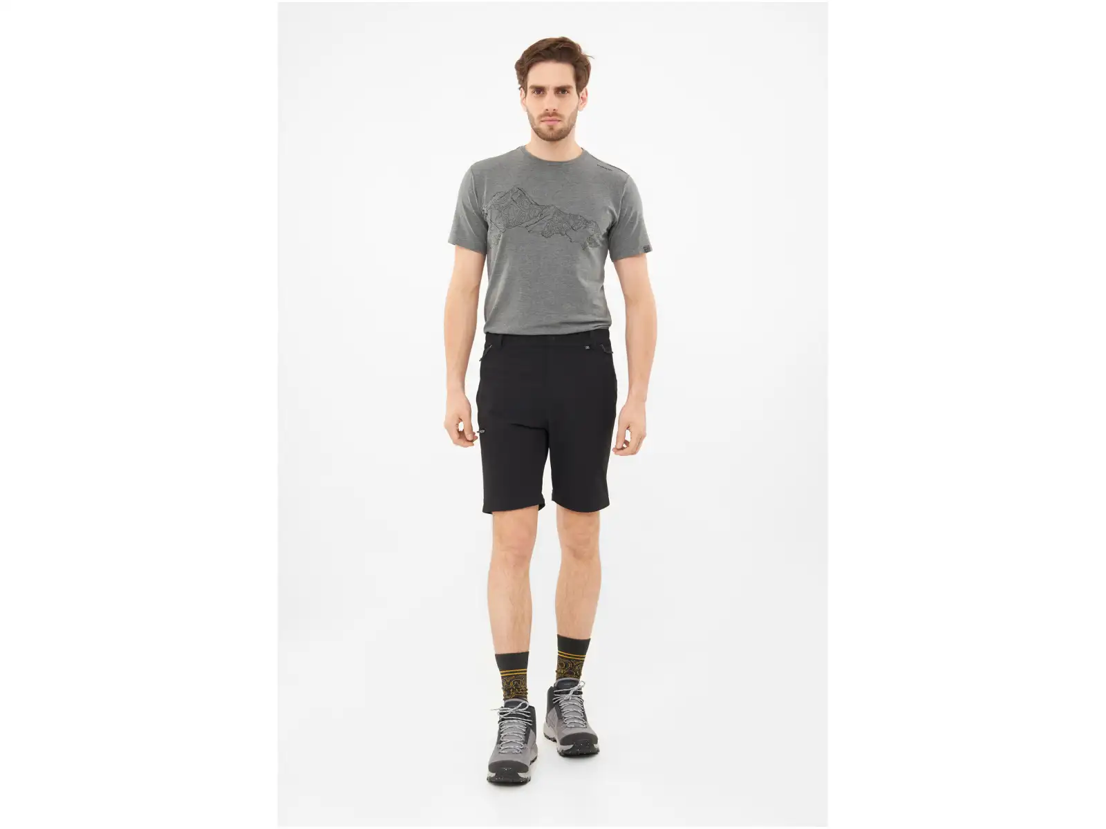 Viking Rocklyn 2in1 męskie spodnie black