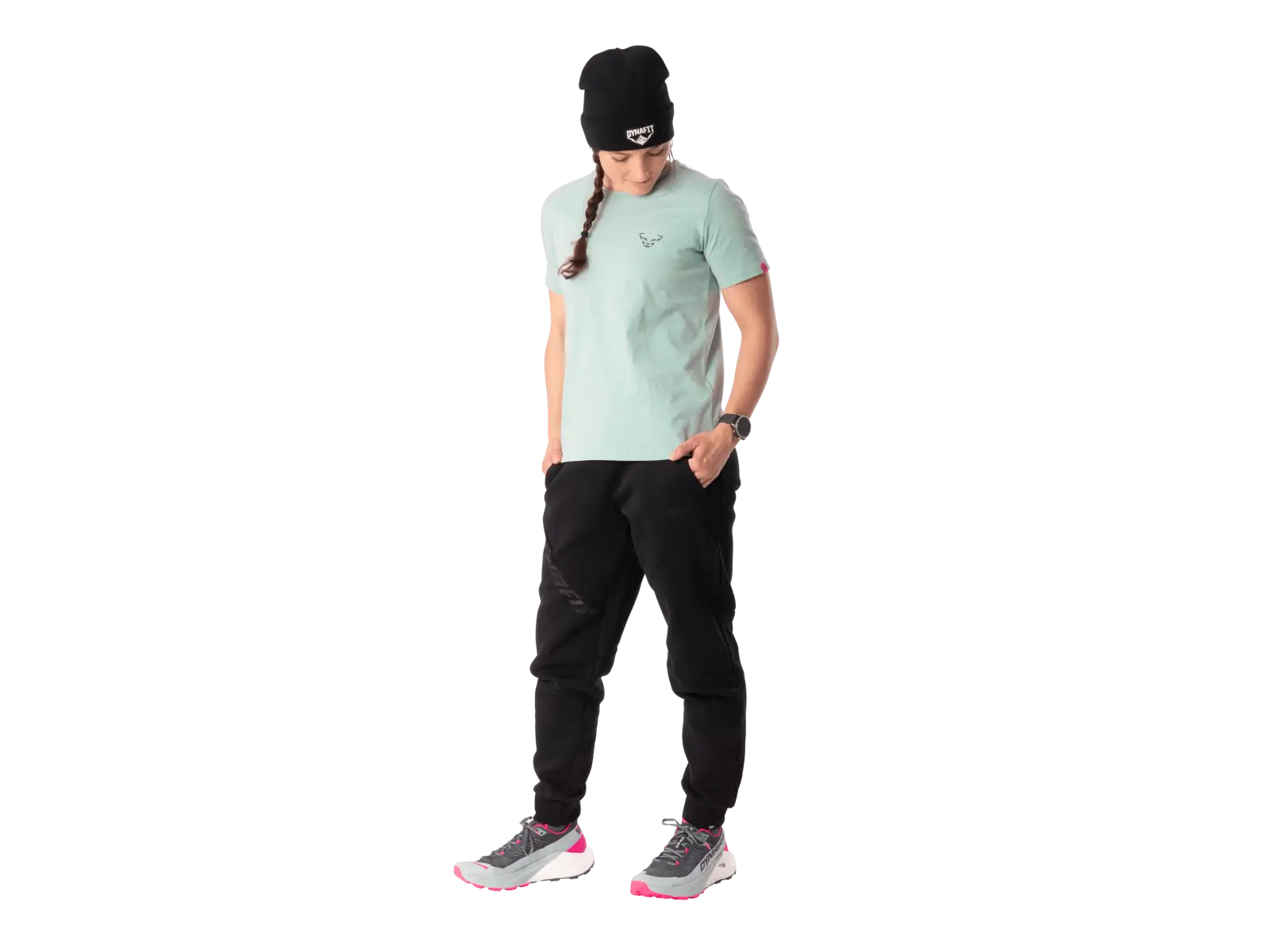 Dynafit Back Graphic Cotton damska koszulka krótki rękaw Cloud Blue/Twilight