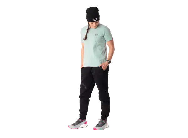 Dynafit Back Graphic Cotton damska koszulka krótki rękaw Cloud Blue/Twilight