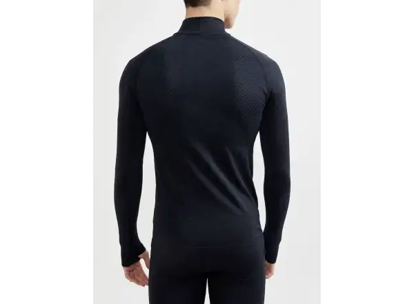 Craft Core Dry Active Comfort Zip męska koszulka długi rękaw czarna