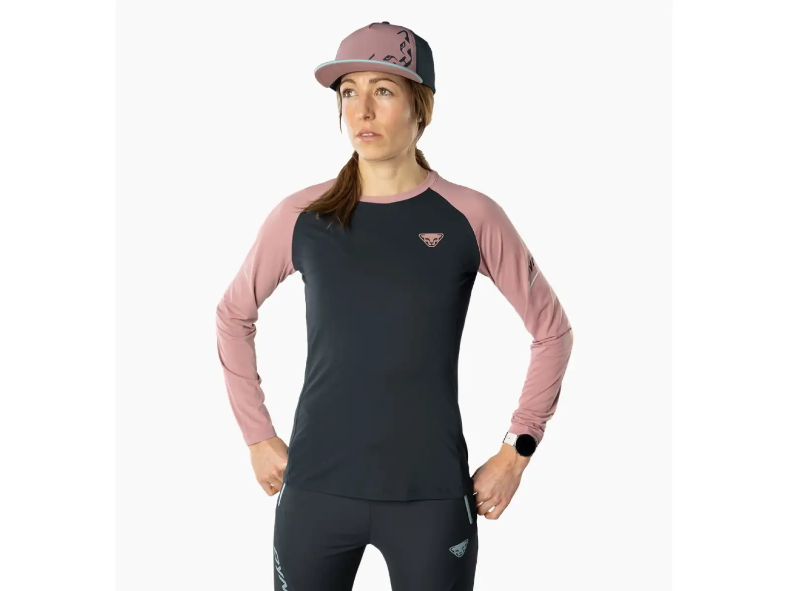Dynafit Alpine Pro damska koszulka dlugi rekaw Blueberry/Mokarosa
