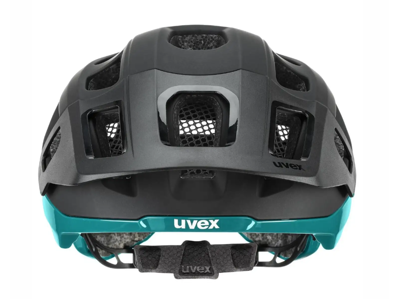 Uvex React MTB kask Black/Teal Matt