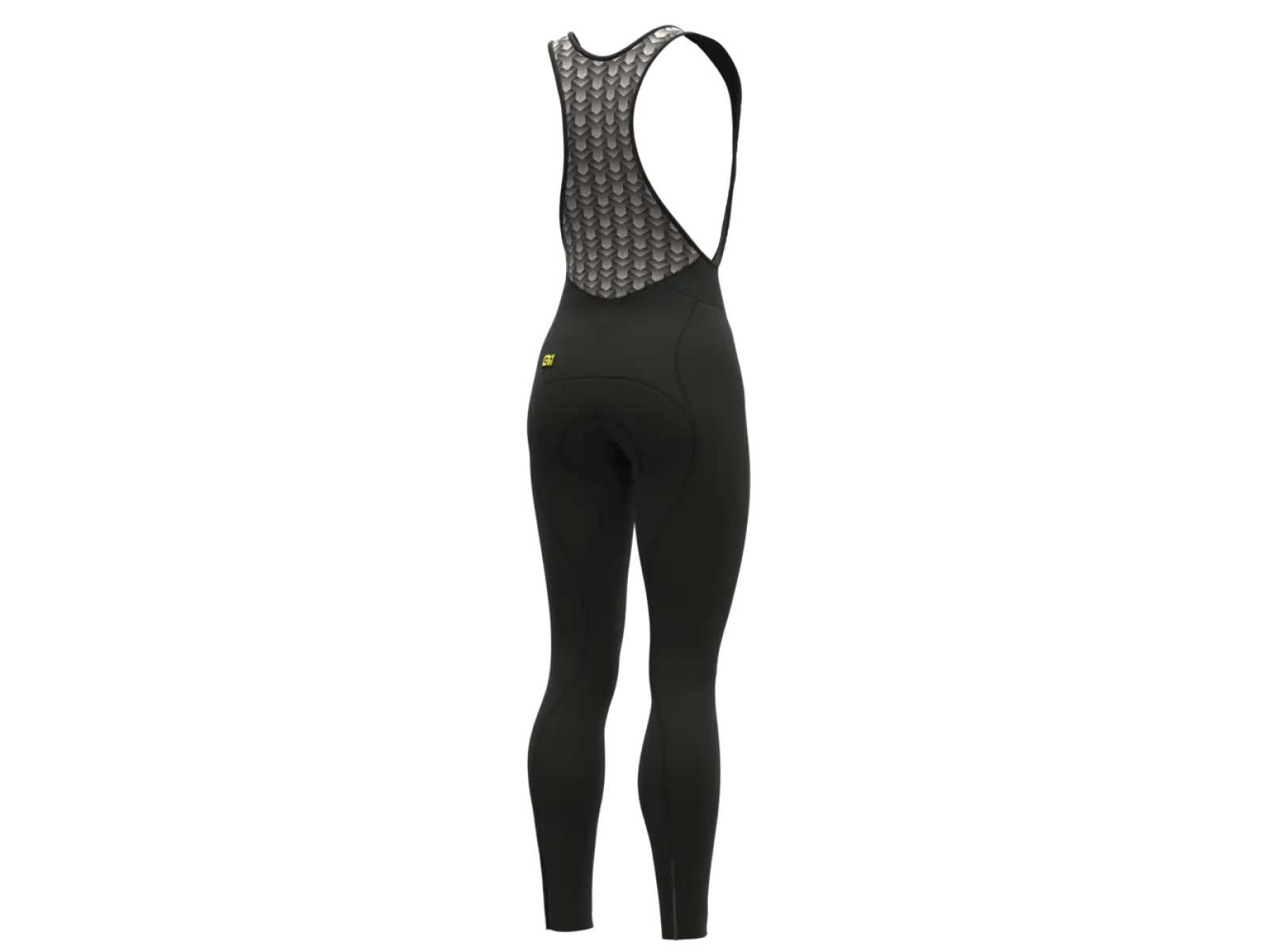 Alé Solid Essential damskie zimowe spodnie rowerowe z szelkami Black