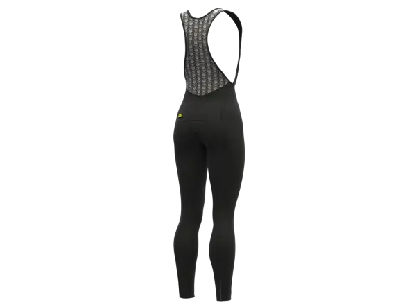Alé Solid Essential damskie zimowe spodnie rowerowe z szelkami Black