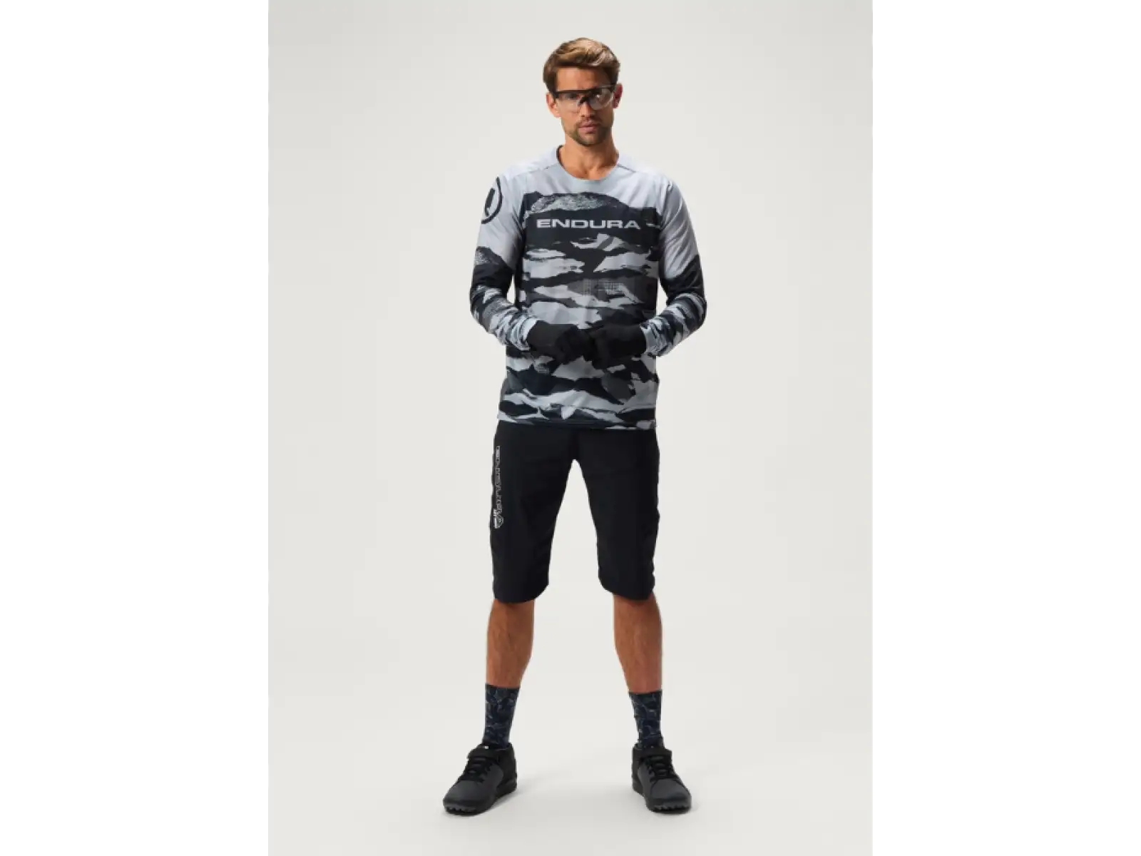 Endura LTD Mountain Camo męska koszulka z długim rękawem Black