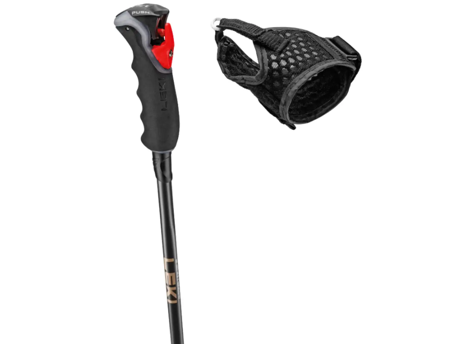Leki Artena Airfoil 3D narty kije Black/Dark Anthracite/Rosegold