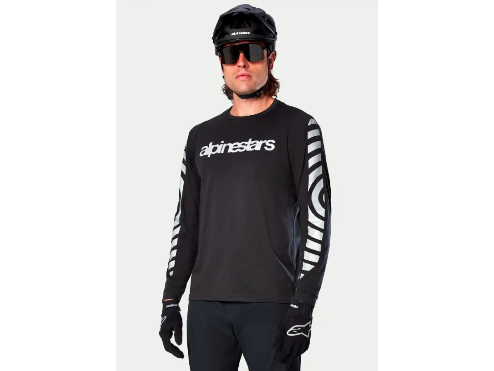 Alpinestars A-Dura Dri Oscar męska koszulka z długim rękawem Black Reflective