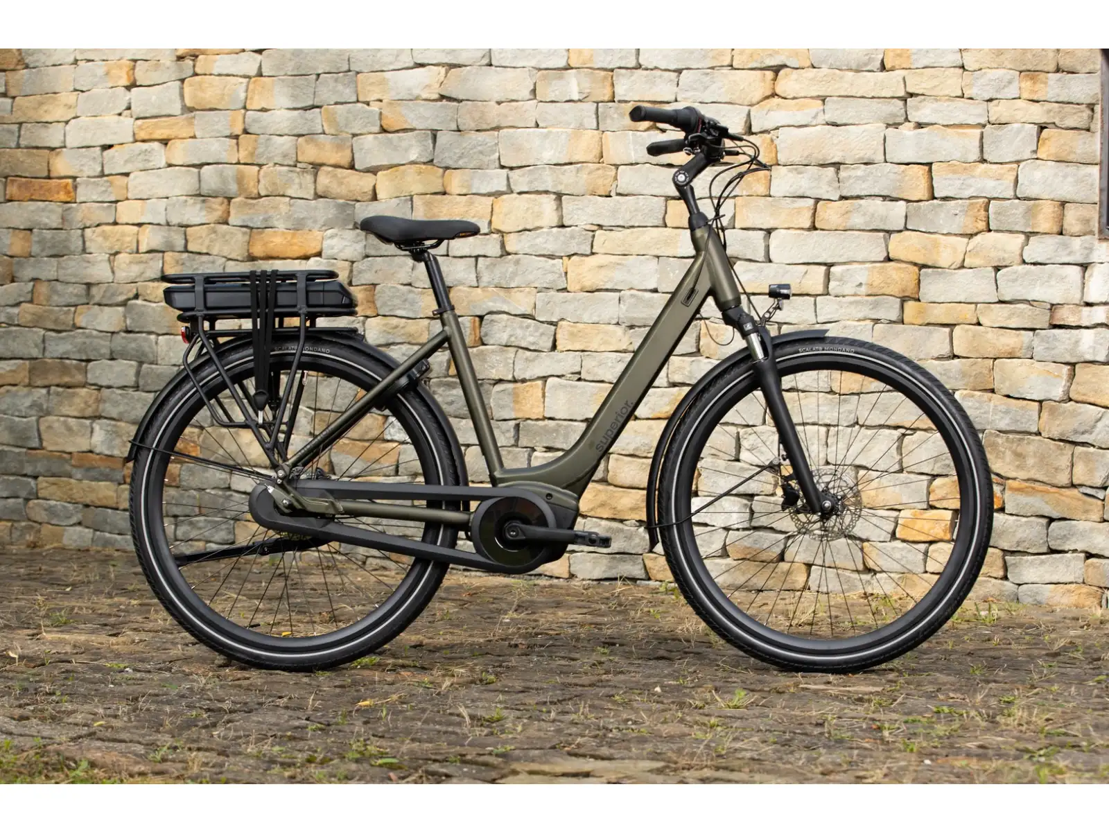 Superior eMOVE 6.3 miejskie rower elektryczny Matte Dark Green