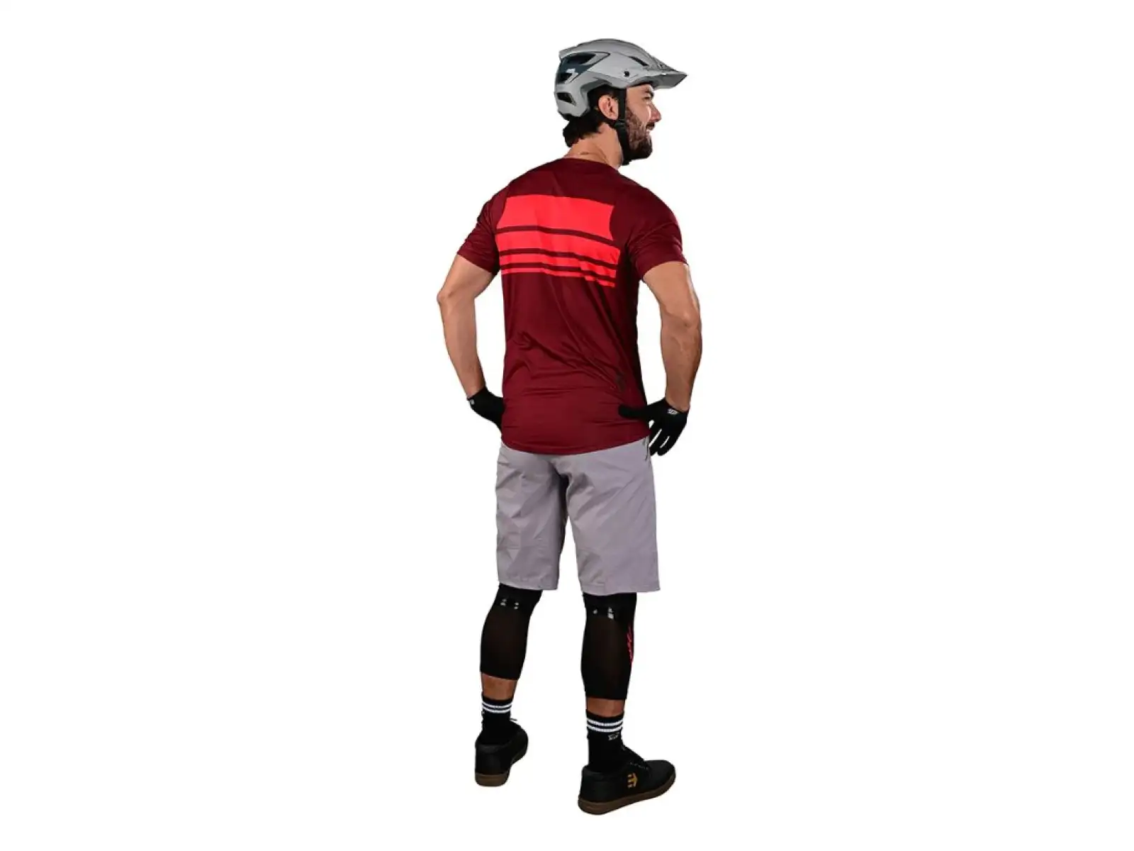 Troy Lee Designs Skyline Air SS męska koszulka rowerowa krótki rękaw Stacks syrah