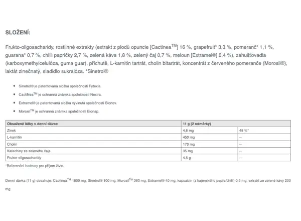 Sponser Lipox Burner spalacz tłuszczu z kapsaicyną i polifenolami 110 g
