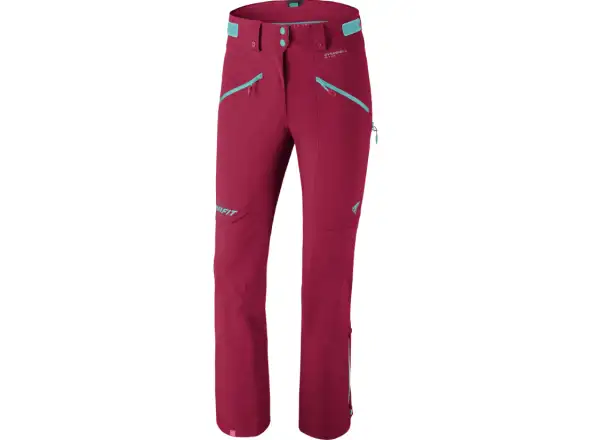 Dynafit Beast Hybrid damskie hybrydowe spodnie Beet Red