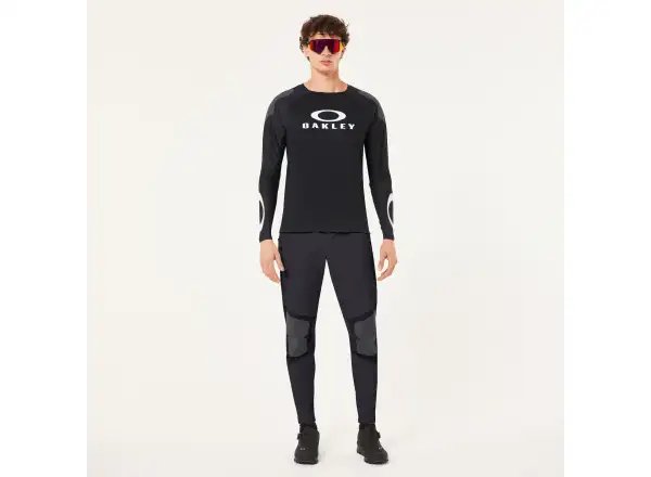 Oakley Seeker Edge męska luźna koszulka z długim rękawem Blackout