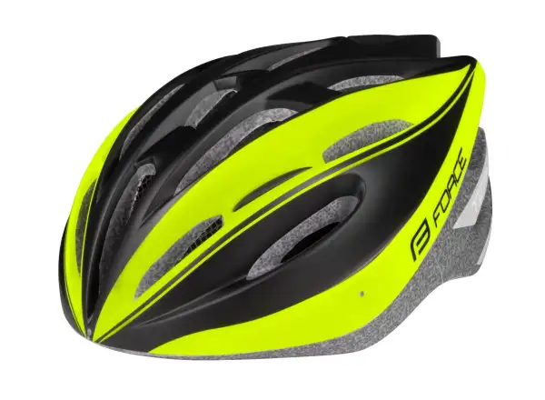Force Tery kask rowerowy czarna/fluo