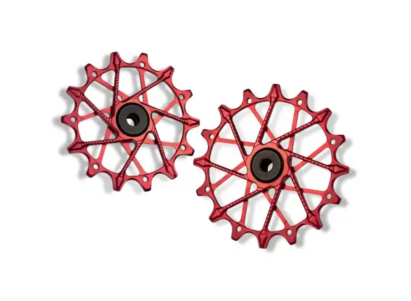 Garbaruk kółka przerzutki do Sram Transmision 14+16z czerwona