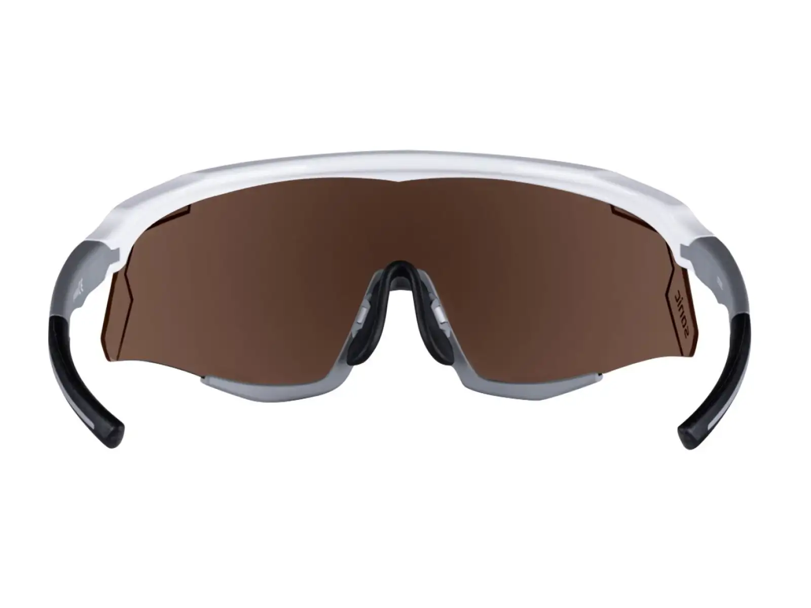Force Sonic okulary rowerowe biała/szara, niebieskie lustrzane szkła