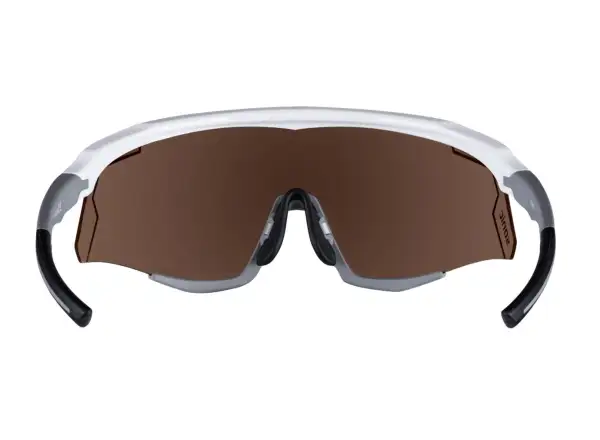 Force Sonic okulary rowerowe biała/szara, niebieskie lustrzane szkła