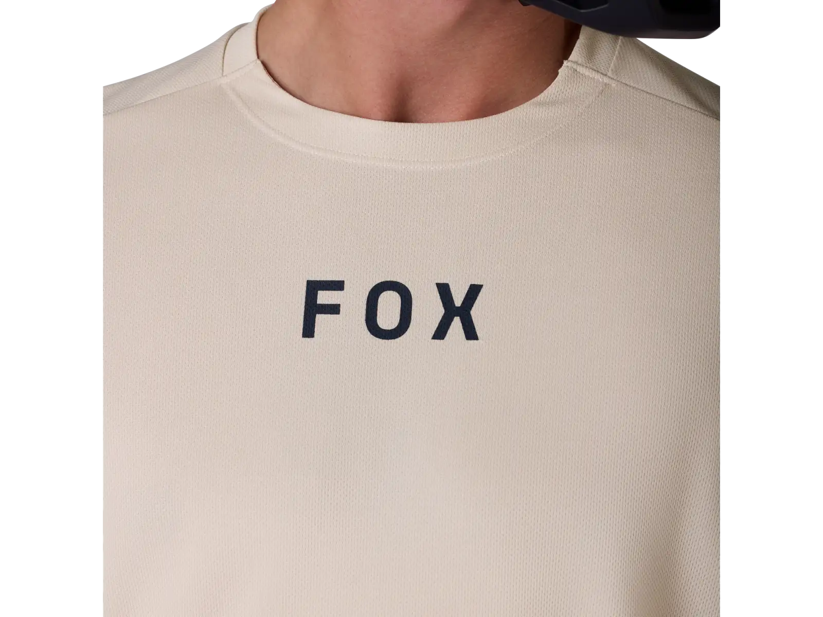 Fox Ranger męska koszulka rowerowa z krótkim rękawem Wordmark Chalk