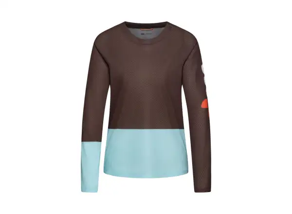 POC Motion Air damska koszulka z długim rękawem Bronzite Brown/Lazurite Blue
