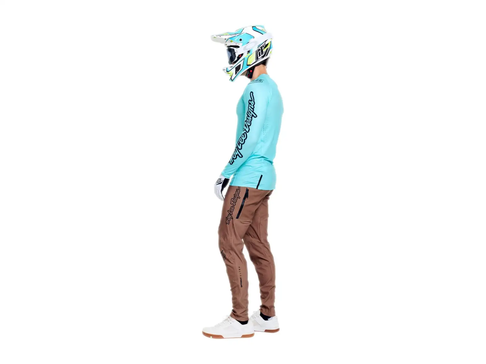 Troy Lee Designs Sprint Ultra męska koszulka z długim rękawem Mono Real Teal